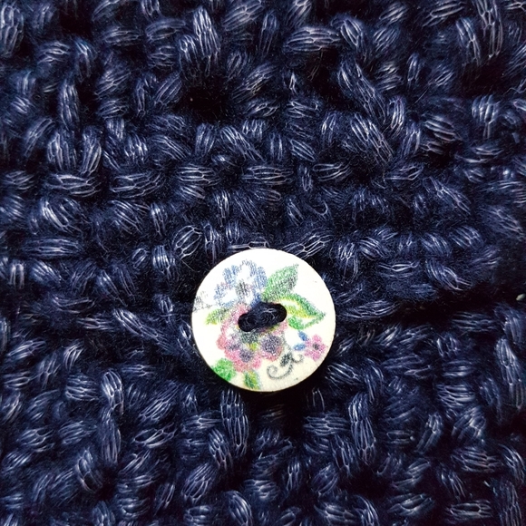 Hand crocheted over the shoulder/crossbody side bag - Picture 5 of 6